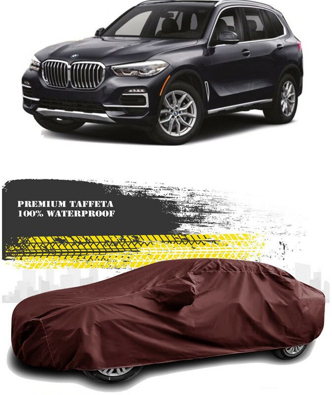 AutoTiger Car Cover For BMW X5 (With Mirror Pockets)  (Maroon)