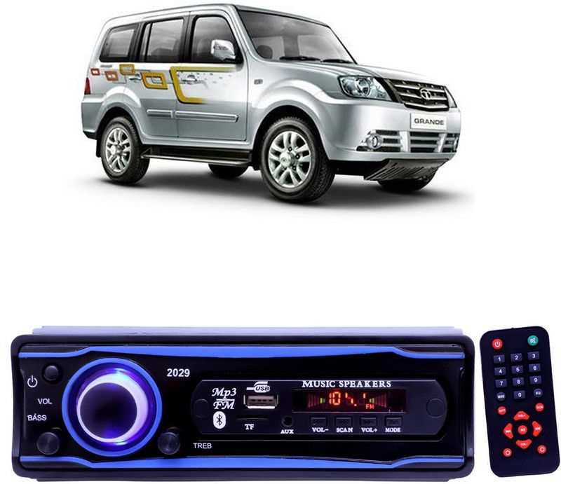 EverLand Blue 2029 USB/AUX/SD/BLUETOOTH/FM/MP3 BOOM MASTER STANDARD- E 546 Car Stereo  (Single Din)
