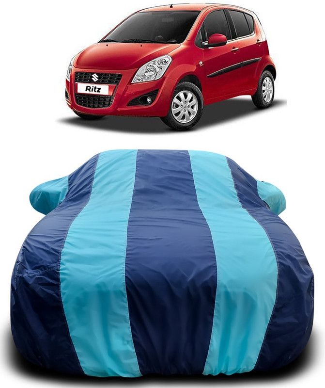 CoNNexXxionS Car Cover For Maruti Suzuki Ritz (With Mirror Pockets)  (Blue, Blue)