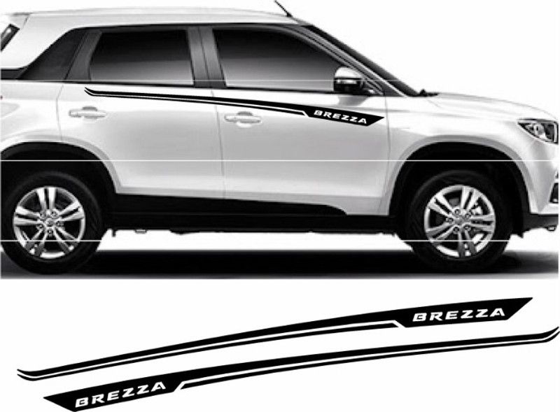 STANDARD Sticker & Decal for Car  (Black, White)