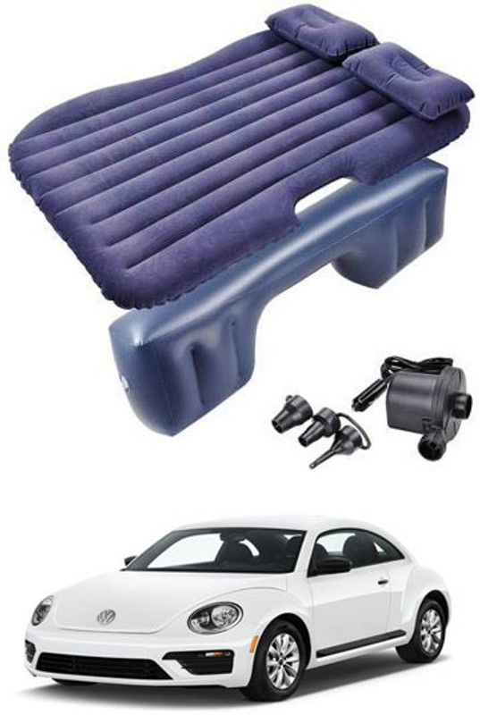 RKPSP Blue Inflatable Car Bed/Two Pillows/Air Pump/Repair Kit For Betal Car Inflatable Bed  (Beetle)
