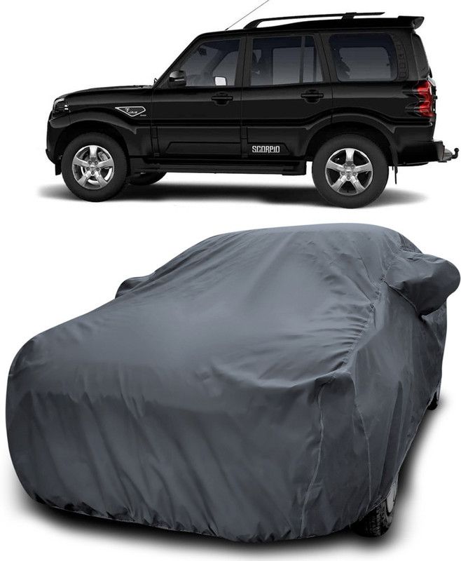 Dvis Car Cover For Mahindra Scorpio (With Mirror Pockets)  (Grey)