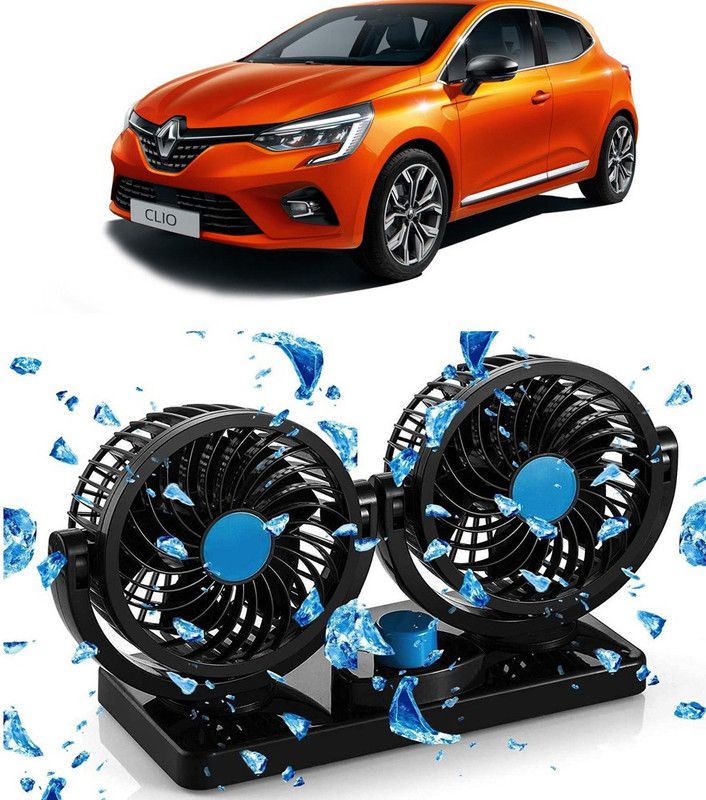 Enfield Works Car Fan 12V 360 Head 2 Speed Quiet Strong for All Auto Vehicles-CF464 Car Interior Fan  (12 V)