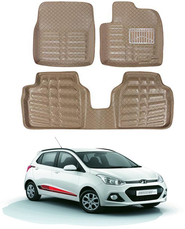 MAGNET Plastic 3D Mat For Hyundai Grand i10  (Beige)