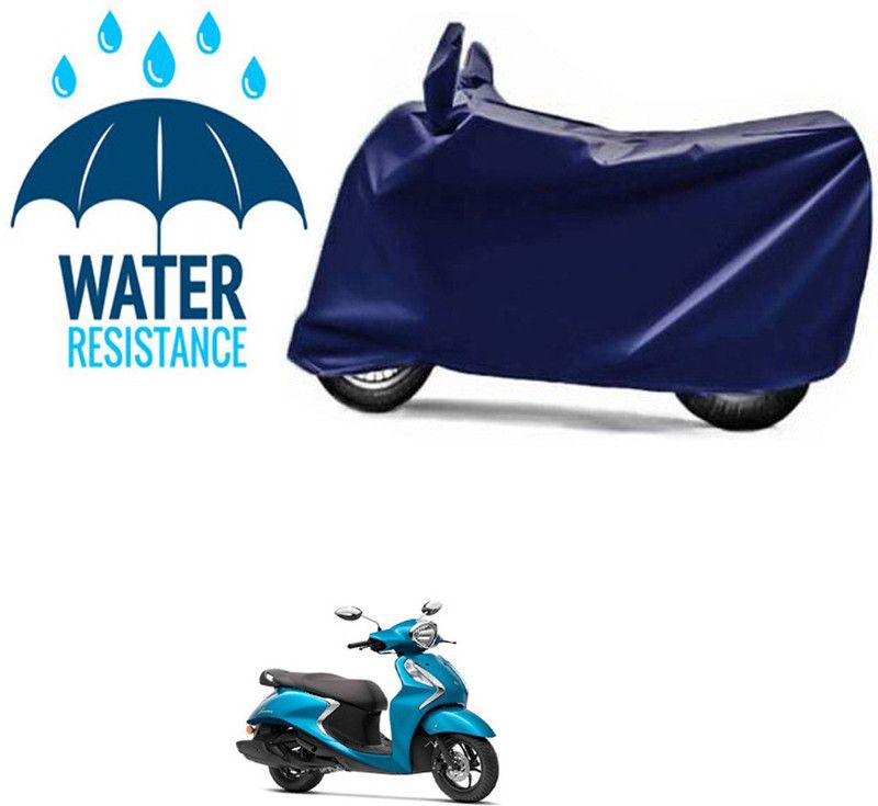 RONISH Waterproof Two Wheeler Cover for Yamaha  (Fascino 125 FI, Blue)