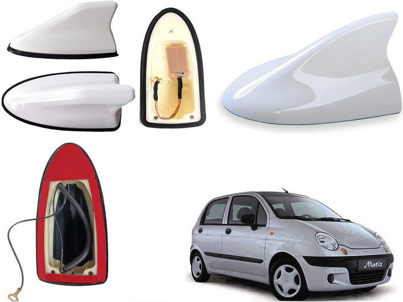EXCHANGE CARTRENDING Antenna_Wht_Daewoo Matiz Shark Fin Roof top Signal Receiver AM/FM Antenna for Daewoo Matiz Hidden Vehicle Antenna