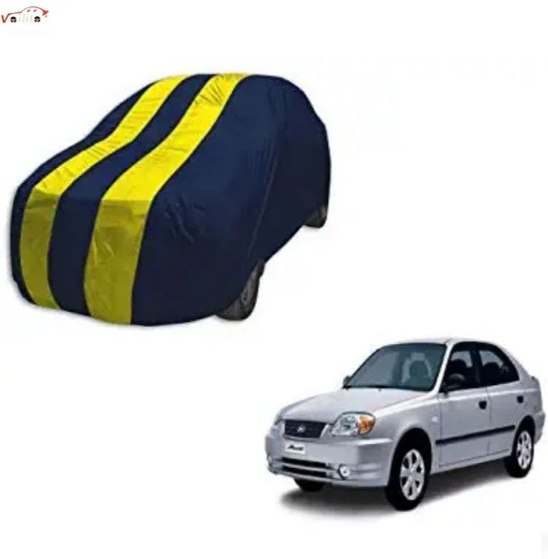 Voilito Car Cover For Hyundai Accent (Without Mirror Pockets)  (Yellow)