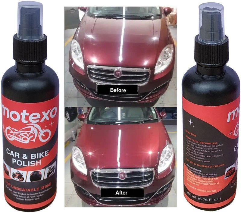 MOTEXO Liquid Car Polish for Metal Parts  (400 ml, Pack of 2)