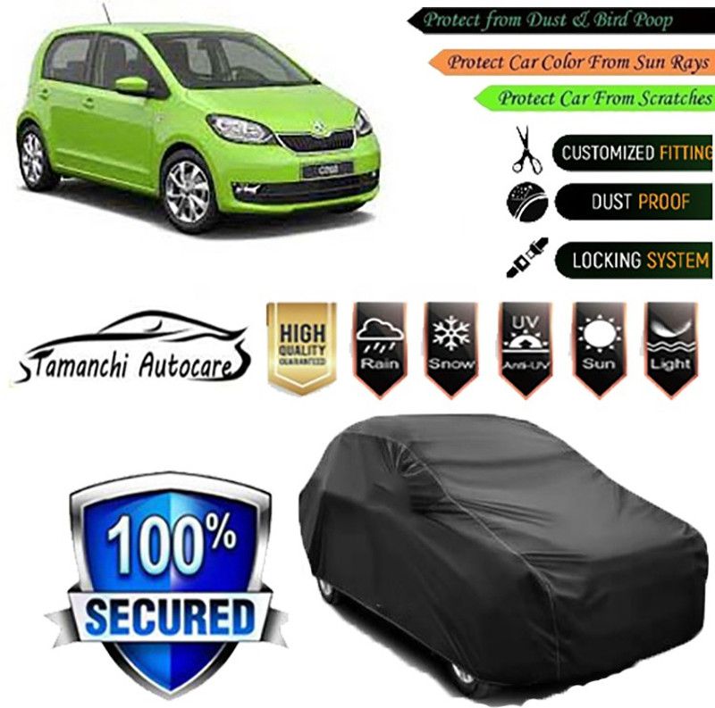 Tamanchi Autocare Car Cover For Skoda Universal For Car  (Black)