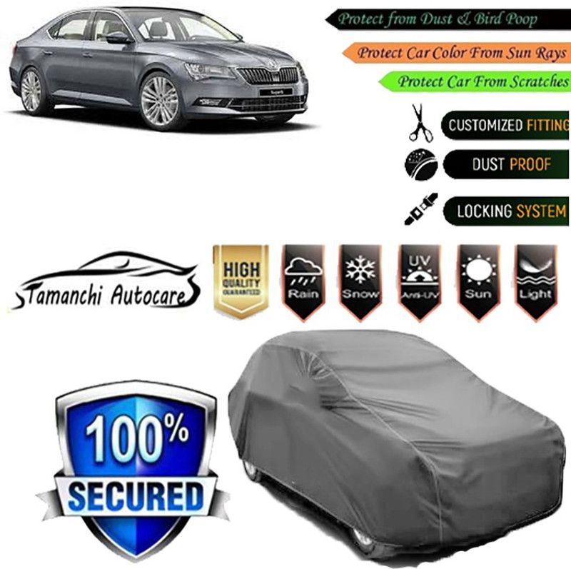 Tamanchi Autocare Car Cover For Skoda Superb  (Grey)