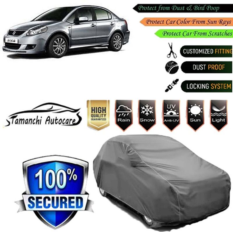 Tamanchi Autocare Car Cover For Maruti Suzuki SX4  (Grey)