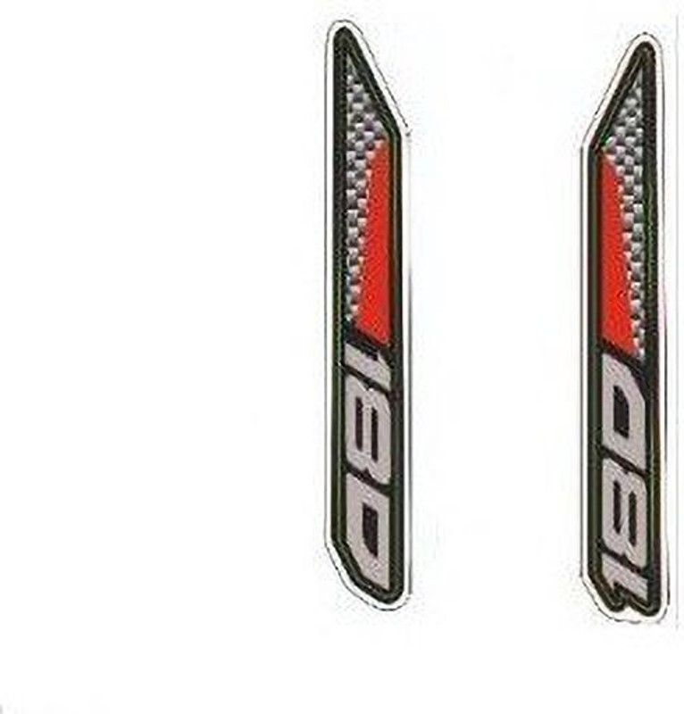 HRBull Sticker & Decal for Bike  (Multicolor, Red)