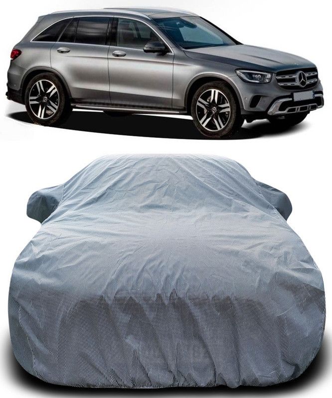 MoTRoX Car Cover For Mercedes Benz GLC (With Mirror Pockets)  (Black, White)