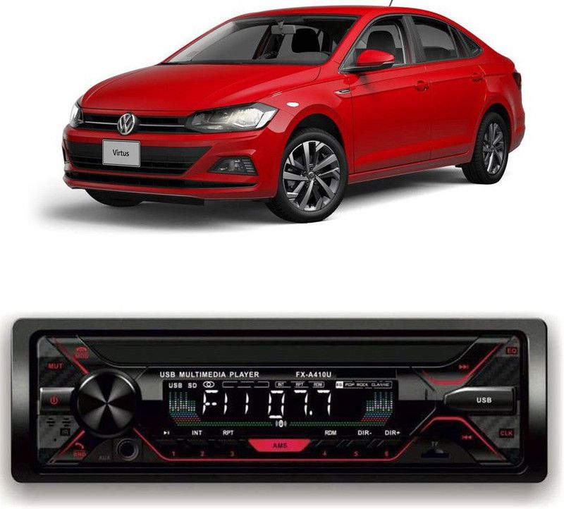 Genipap Car Stereo FX- A100U Car Stereo with Bluetooth, USB, SDCard , Aux G-622 Car Stereo  (Single Din)