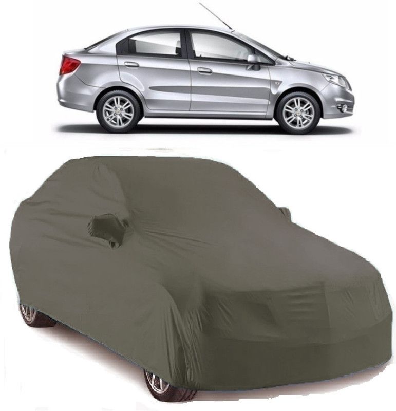 Gargi Traders Car Cover For Chevrolet Sail (With Mirror Pockets)  (Grey)