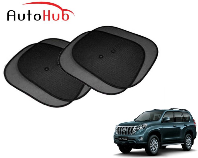 Auto Hub Side Window Sun Shade For Toyota Land Cruiser Prado  (Black)