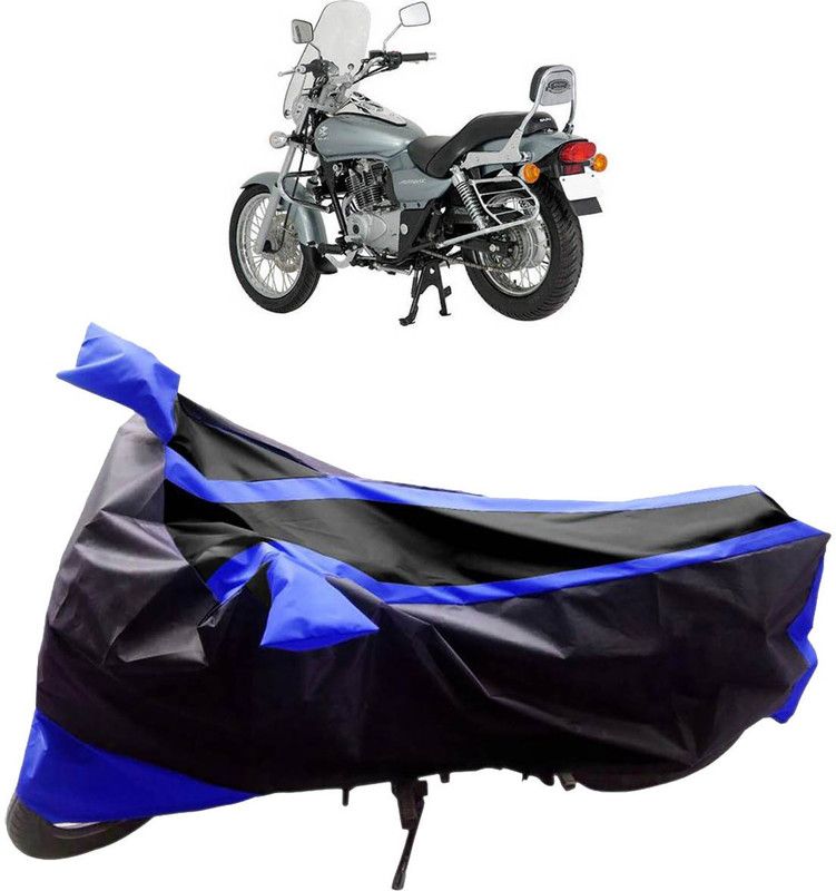 AutoKraftZ Two Wheeler Cover for Bajaj  (Avenger 220 DTS-i, Black, Blue)