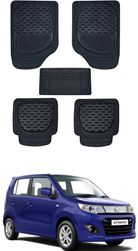 RONISH PVC Standard Mat For Maruti Suzuki WagonR Stingray  (Black)