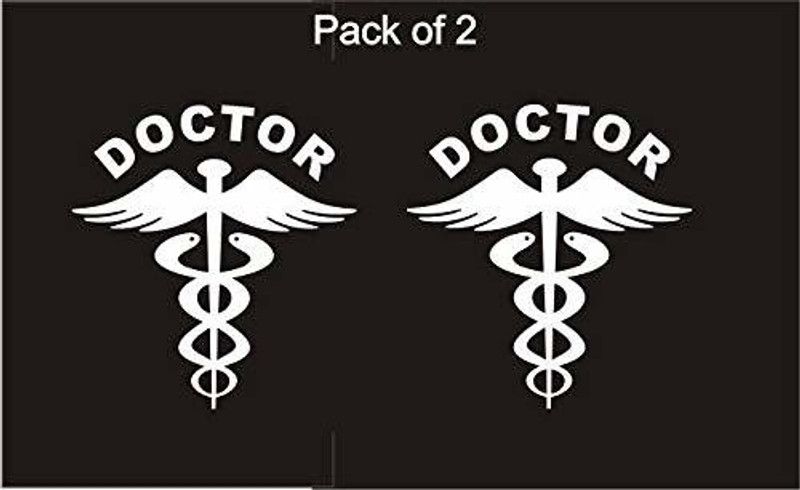 Signkart Sticker & Decal for Car & Bike  (White)