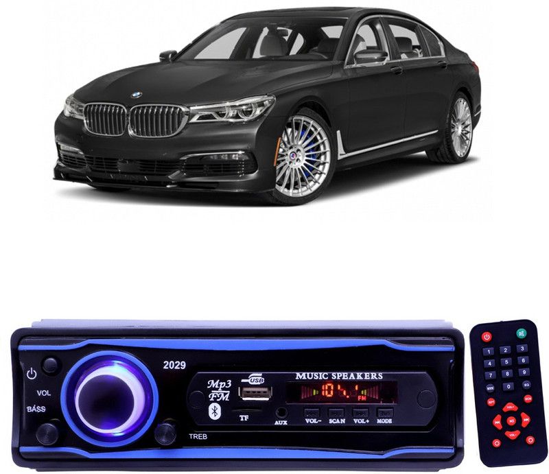 EverLand Blue 2029 USB/AUX/SD/BLUETOOTH/FM/MP3 BOOM MASTER STANDARD- E 60 Car Stereo  (Single Din)