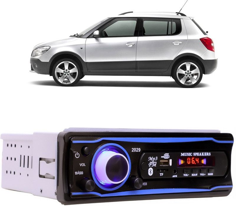 Bluedrum Blue Stereo-999 BLUETOOTH/USB/SD/AUX/FM/MP3 (BLUE & Black)-483 Car Stereo  (Single Din)