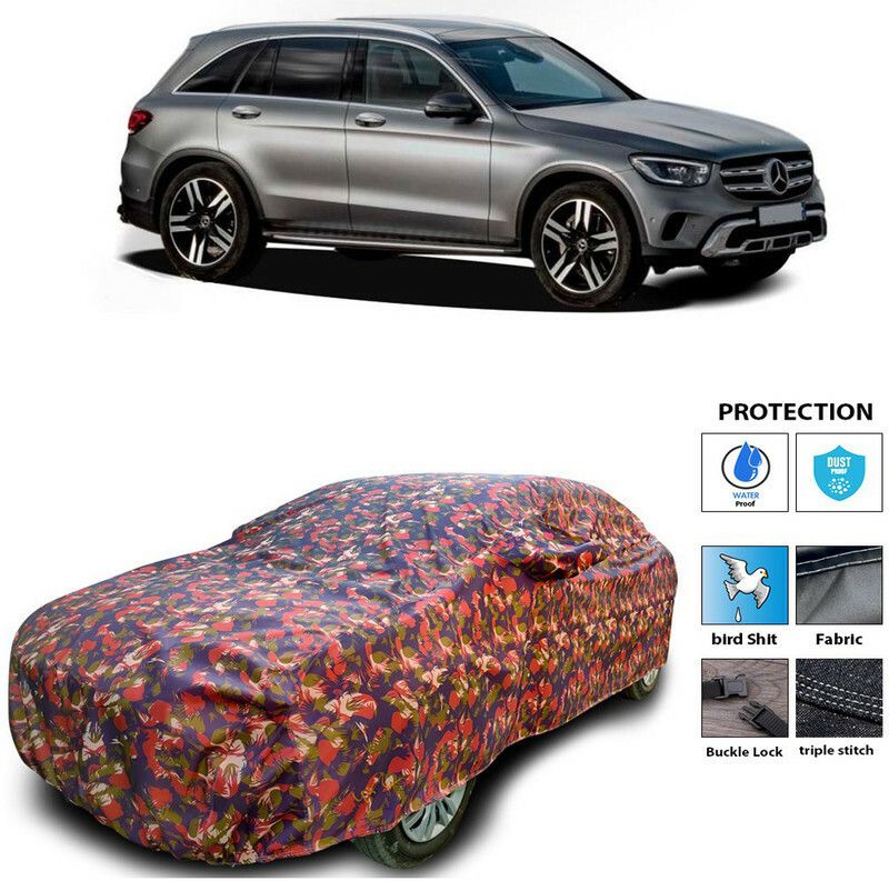 AutoTiger Car Cover For Mercedes Benz GLC (With Mirror Pockets)  (Multicolor)
