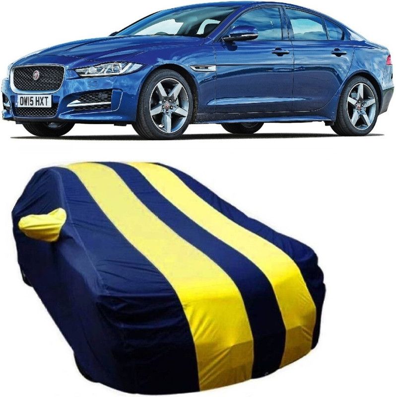 NEXTON Car Cover For Jaguar XE (With Mirror Pockets)  (Blue, Yellow)