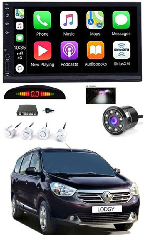 AYW 7 INCH Full Double Din Car Screen Stereo Media Player Audio Video Touch Screen Stereo Full HD with MP3/MP4/MP5/USB/FM Player/WiFi/Bluetooth & Mirror Link with Back Rear Camera & White Sensor For Lodgy Car Stereo  (Double Din)