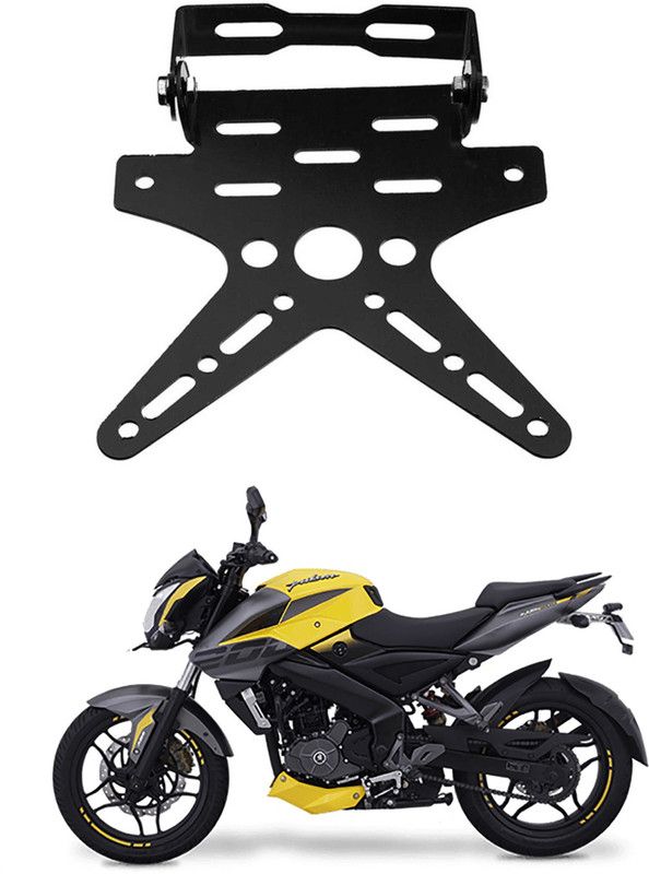 divis Bike License Number Plate Frame Holder Tail Tidy (Black) Bike Number Plate G-55 Bike Number Plate  (Aluminium 7 cm x 15 cm)