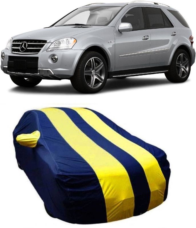NEXTON Car Cover For Mercedes Benz ML350 (With Mirror Pockets)  (Blue, Yellow)