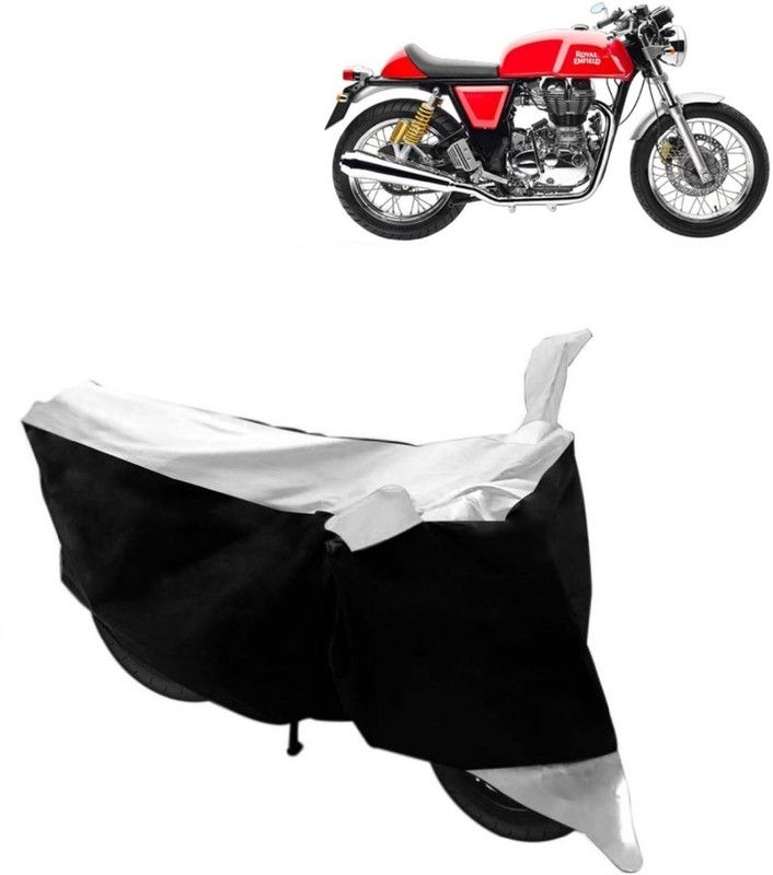 BIKECOVER Two Wheeler Cover for Royal Enfield  (Continental GT, White)