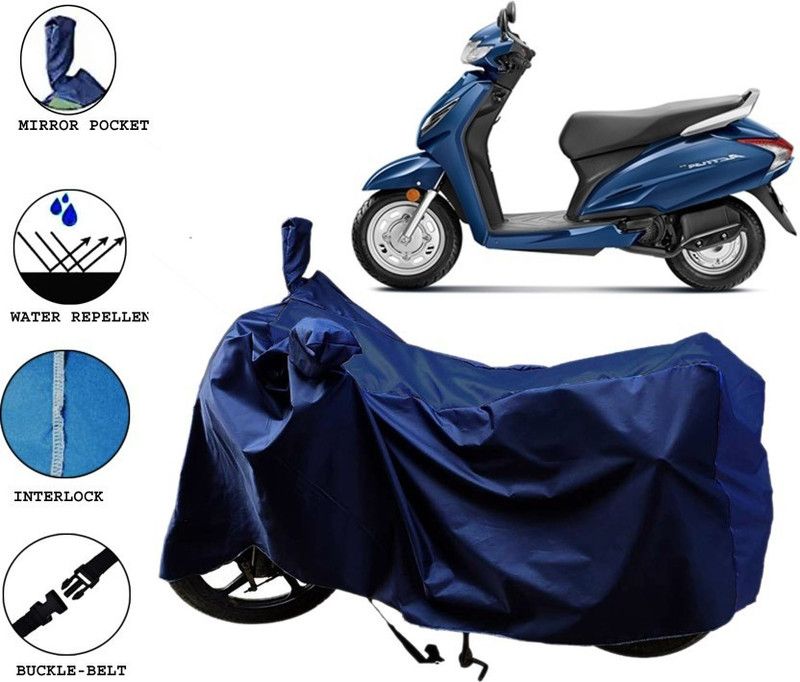 Human plus Two Wheeler Cover for Honda  (Activa 6G, Blue)