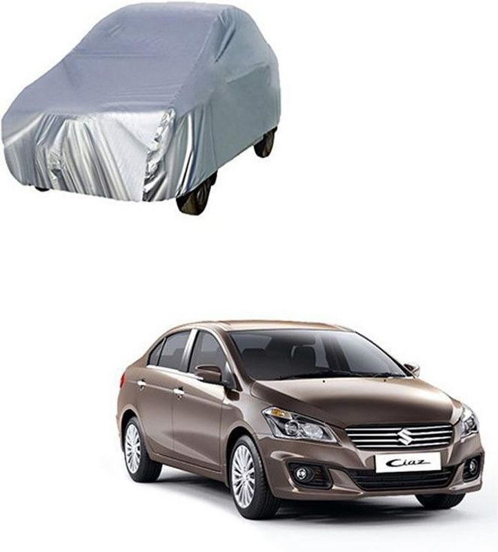 Horizonfly Car Cover For Maruti Suzuki Ciaz (Without Mirror Pockets)  (Silver)