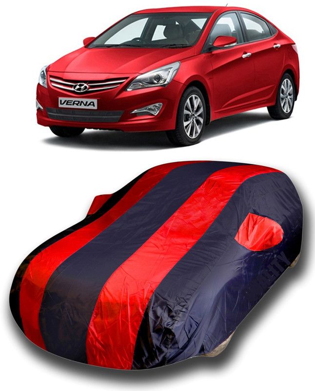 KUSHWAHA Car Cover For Hyundai Fluidic Verna (With Mirror Pockets)  (Multicolor)