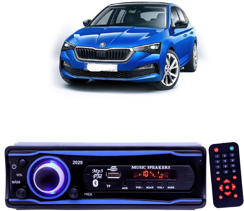 JBRIDERZ Blue 2029 USB/AUX/SD/BLUETOOTH/FM/MP3 BOOM MASTER STANDARD- E 482 Car Stereo  (Single Din)