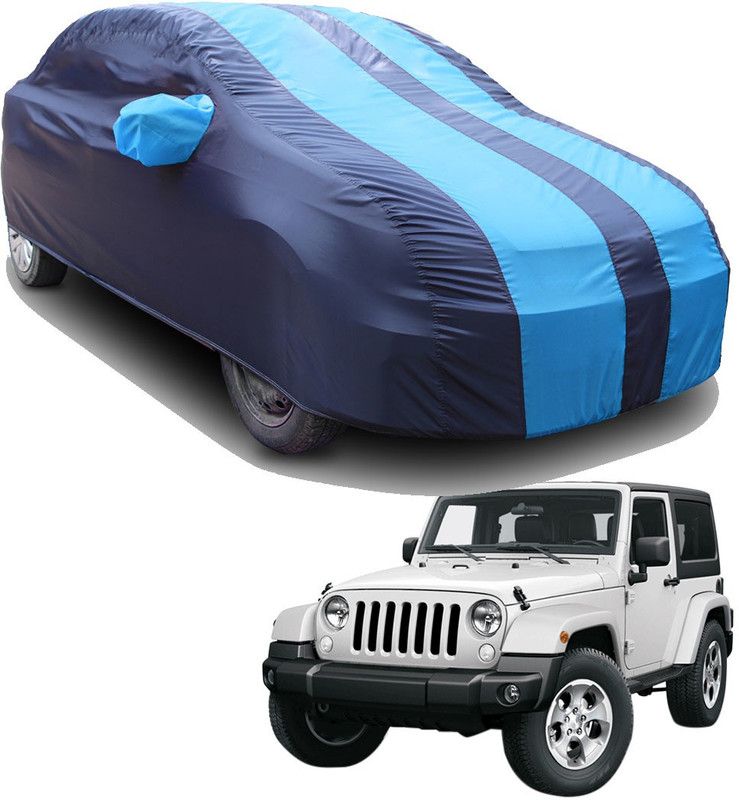 SS FOR YOUR SMART NEEDS Car Cover For Mahindra Jeep (With Mirror Pockets)  (Blue, Blue)