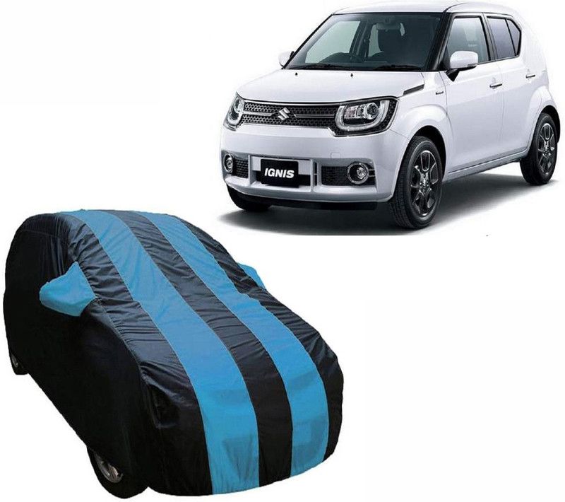 ABS AUTO TREND Car Cover For Maruti Suzuki Ignis (With Mirror Pockets)  (Blue, Multicolor)