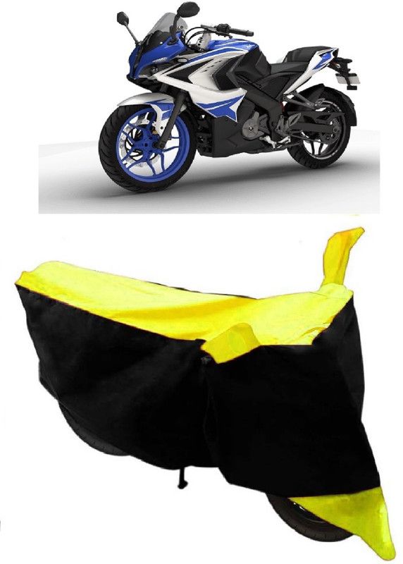 Ascension Two Wheeler Cover for Bajaj  (Pulsar RS 200, Yellow)