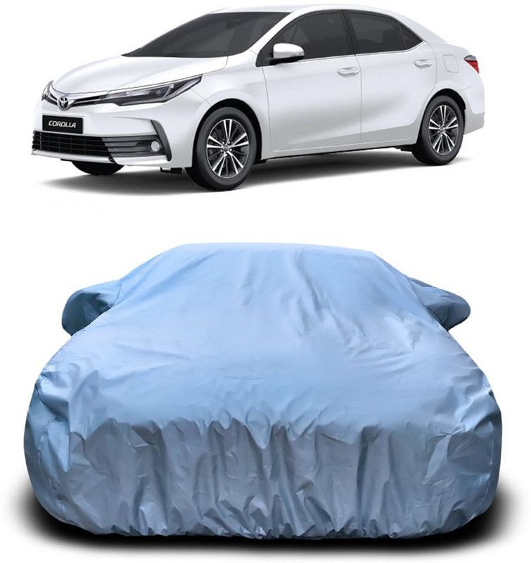 Genipap Car Cover For Toyota Corolla Altis (With Mirror Pockets)  (Silver)