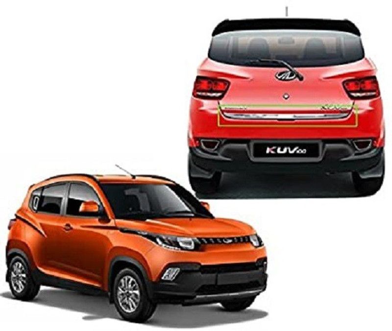 Worldlookenterprises CAR CHROME REAR GARNISH-KUV-100 (ALL MODELS) Chrome Mahindra KUV100 Rear Garnish