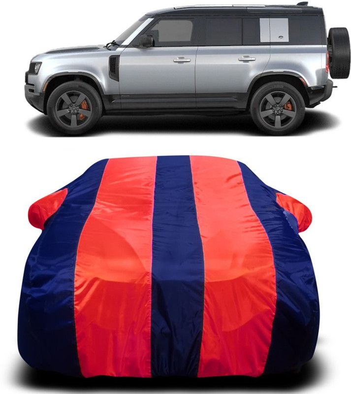 AUTOGARH Car Cover For Land Rover Defender (With Mirror Pockets)  (Red, Blue)