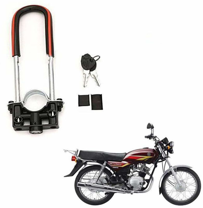 AS TRADERS U-Type Bike Anti Theft Front Shocker Lock Wheel Lock for Crux Wheel Lock  (Black)