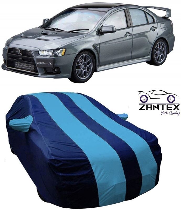 ZANTEX Car Cover For Mitsubishi Lancer Evolution (With Mirror Pockets)  (Blue)