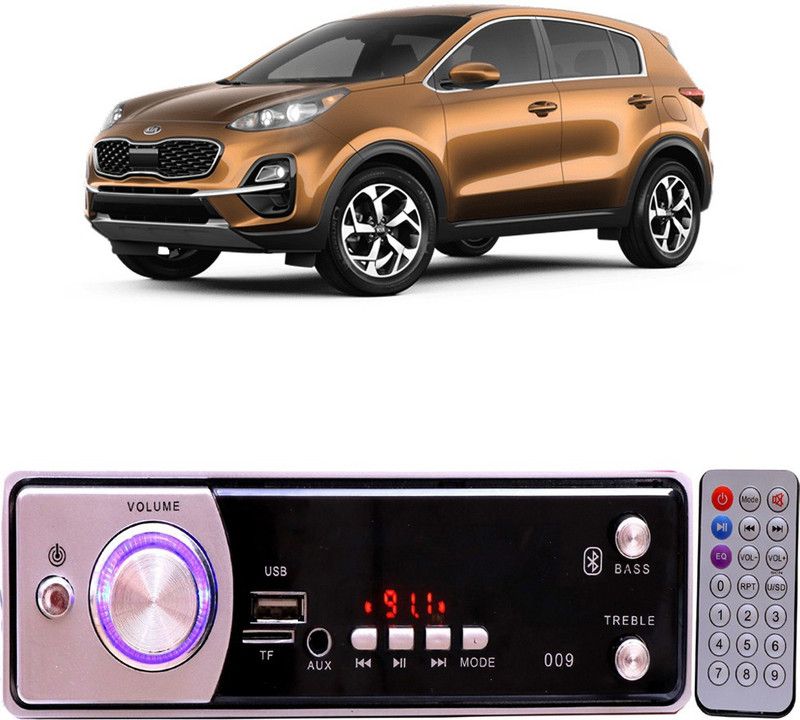 YUNEIK Silver009 BLUETOOTH/USB/SD/AUX/FM/MP3 Car Stereo ( Single Din) Y-241 Car Stereo  (Single Din)