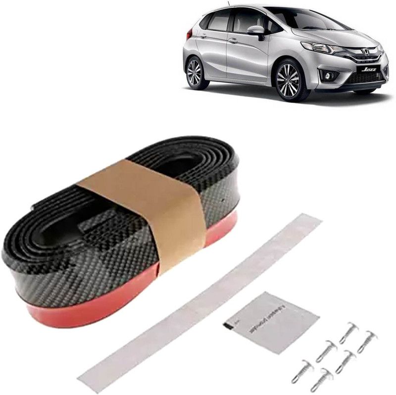 Rhtdm Car Bumper Side Skirt Universal Rubber Front Tackle Collision Avoidance Modification Small Enclosed Carbon Fiber Tape,2.5m For Jazz Car Spoiler