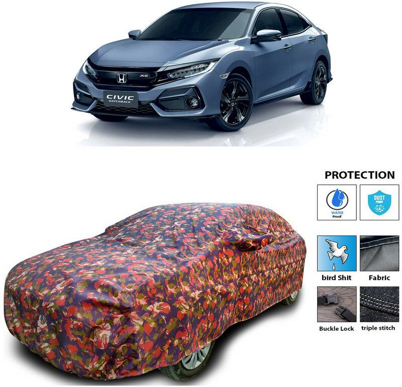 AutoTiger Car Cover For Honda Civic Facelift (With Mirror Pockets)  (Multicolor)