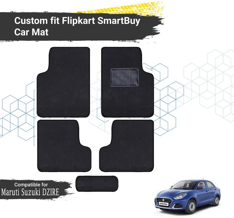 Flipkart SmartBuy Fabric Standard Mat For Maruti Suzuki New Dzire  (Black)