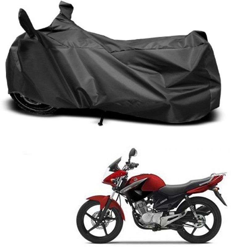 THE REAL ARV Waterproof Two Wheeler Cover for Yamaha  (YBR 125, Black)