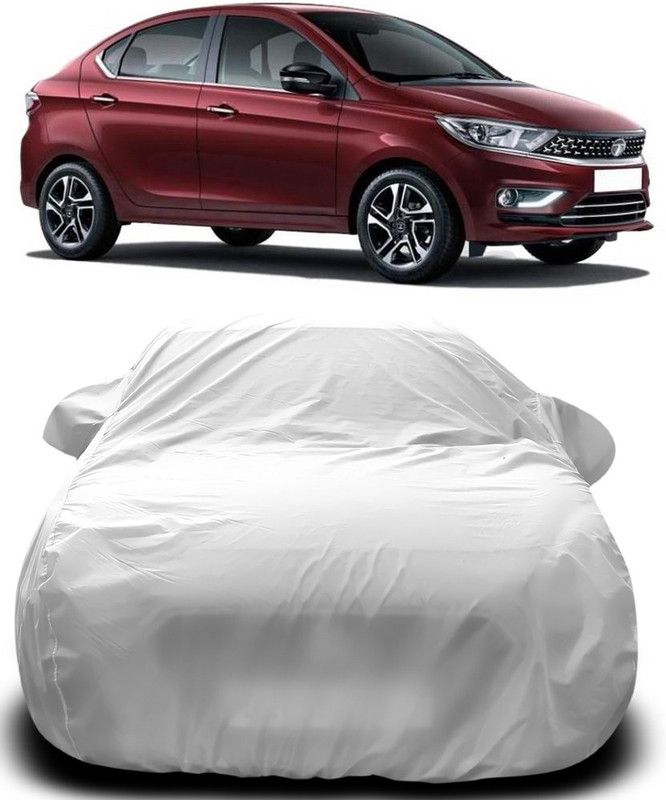 Gavya Car Cover For Tata Tigor (With Mirror Pockets)  (Silver)