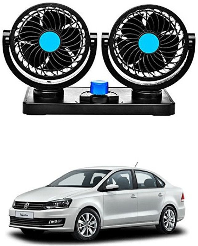RKPSP 360 Degree Car Fan - 12V,Dual Head Fans,Car dashboard fan For Vento Car Interior Fan  (12 V)
